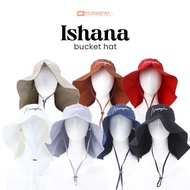 Nusseyba Activewear - Ishana Bucket - Topi Pantai Wanita Berhijab - Hat Haji dan Umrah - Outfit 17 A