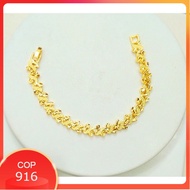 Gold BANGKOK COP 916 women Bracelet Women's Bracelet Exactly Gold design 916
