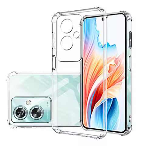 Shockproof Clear Silicone Soft Back Case for Oppo A98 5G A38 A18 4G A79 5G A78 A58 4G A57e A17 A96 4