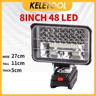8inch Cordless LED Work Light Spotlight Lithium Battery Dayi Makita Compatible Outdoor Floodlight Po