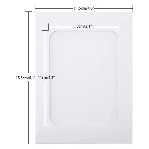 EYFL-100Pcs Paper Picture Frames For 4X6inch Paper Photo Frames,Kit DIY Cardboard Photo Hanging Disp