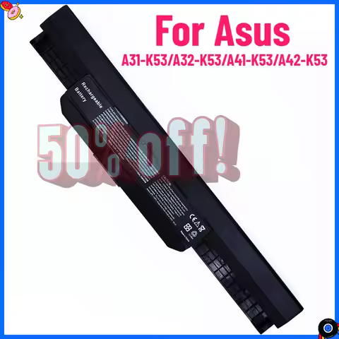 A32-K53 A41-K53 Laptop Battery For Asus A43 K43 K53 K53E K53F K53U K53S K53SV X54C X53S X53 K53S X53