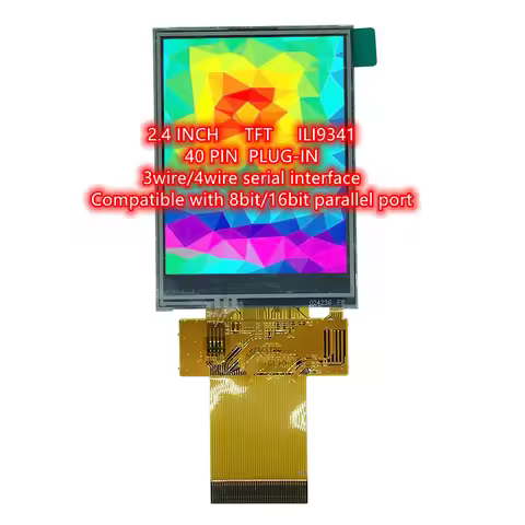 ILI9488 ILI9341 TFT LCD 2.4/2.8/3.5 inch 40PIN Socket Capacitive Resistive Touch Display Screen