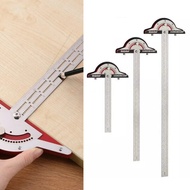 Stainless Steel Edge Ruler Protractor Angle Finder Vernier Caliper Measure Tool Baseboard Crafts Car