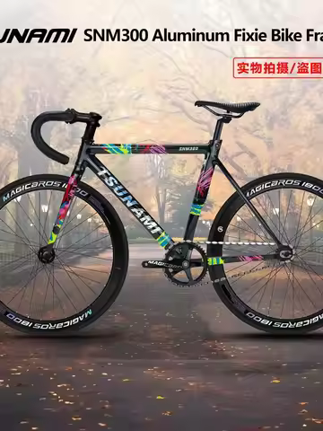 TSUNAMI SNM300 Single Speed Bike Frame 49CM 52CM 55CM 58CM Fixed Gear Frameset Aluminum Alloy Bicycl