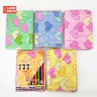 COD Luxe Deco Double 777 Cotton Blanket  Kumot  Habol Mid Heart Design