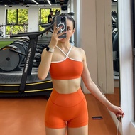 [New Model] Bra A44: Sey Strap Sports Bra Wear 2 Styles, 2 Thick, Soft Layers for Women's Fashion -G