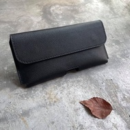 橫式腰掛手機皮套  黑色手掌紋 客製化禮物