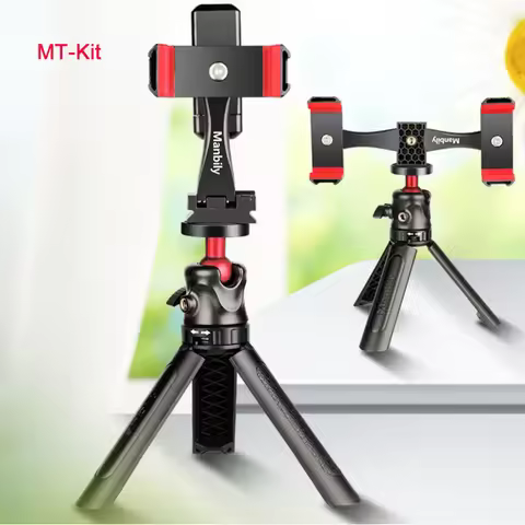 Lightweight Portable Vlog Travel Selfie Stick Handle Grip Desktop Webcam Tripod for Akaso DSLR Gopro