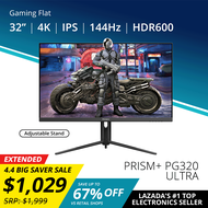 PRISM+ PG320 Ultra 32" IPS 144Hz 1ms 4K UHD HDR600 140% sRGB eSports Grade Adaptive-Sync Gaming Monitor [3840x2160]