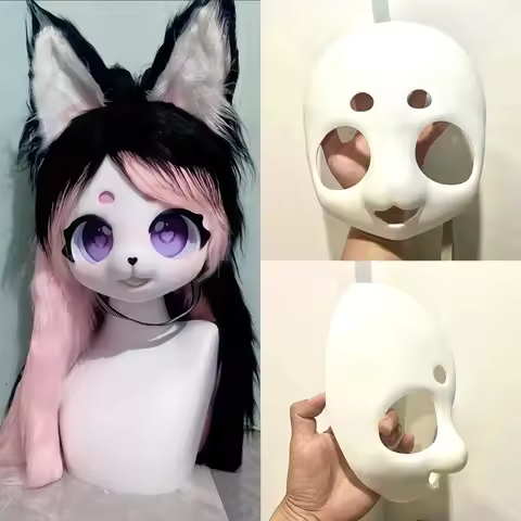 Kigurumi Base Mask Headbase Furry Cosplay Costume Accessories Cosplay Mask 3D Printing