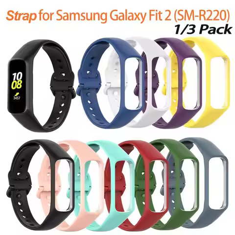 1/3 Packs For Samsung Galaxy Fit 2(R220) • Band Straps Soft Strap • for Samsung SM-R220 Fitness Smar