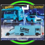 Hot wheels TEAM TRANSPORT LBWK NISSAN SKYLINE 2000GTR R35