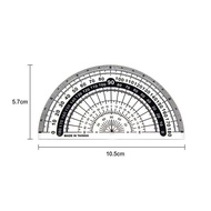 W.I.P Protractor 180 Degree/11cm (Small)/15cm/Piece HA401-3/HA401-11/HA401-6