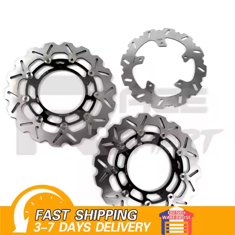 1 Set Brake Disk For YAMAHA FAZER 8 2010-2015 FZ8 800 2010-2015 CNC Floating Front Rear Disc Rotor 2