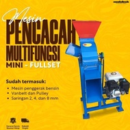 Pencacah Rumput Serbaguna Mesin Cacah Rumput Mini Multifungsi Fullset