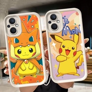 Soft Casing for OPPO Reno 8 8Z 7 Find X5 7Z Lite 5G White Q108 Pikachu