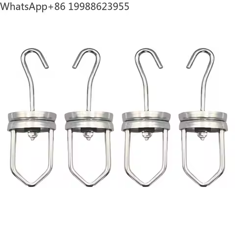 Rotating Spinner Hooks 110 Pounds Capacity 4PCS Paint Rotary Swivel Hooks High Temperature Rotary Ho