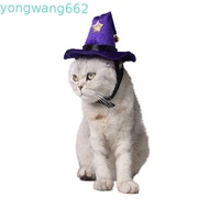 JERON Pet Pirate Hat, Adjustable Pet Witch Hat Cat Wizard Hat, Funny Soft Breathable Cat Spider Hat 