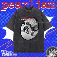 24h shipping N9THNOVA Grunge Washed Vintage Pure Cotton Band T-Shirt, Unisex, Pearl Jam