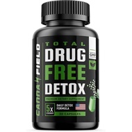 CANNA FIELD Detox and Liver Cleanse - USA Made - 5-Days Natural Toxins Remove – Best Pills to Pass T