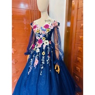 Premium Fairy Gown 3D Lace (Free Petticoat)