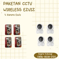 PEMASANGAN 4 TITIK CCTV EZVIZ/ CCTV WIRELESS/ INSTALASI CCTV EZVIZ