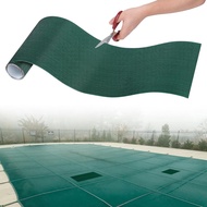 Pool Cover Patch Kit, 39x8in Cuttable Swimming Pool Cover Repair Mesh with Adhesive Backing, Tear-Re