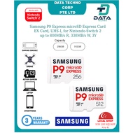 SG Local -Samsung 256GB 512GB P9 Express microSD Express Card EX Card, UHS-I, for Nintendo-Switch 2,