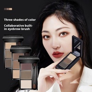Shawill 3-in-1 Eyebrow Powder Palette With Brush Long-lasting Color 6g In 4 Shades J9y9