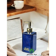 400ml fire-colored square ceramic bottle for shampoo, shower gel for hotels, motels, etc.... Tt06