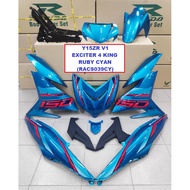 Rapido Cover Set Yamaha Y15ZR V1 V2 Exciter 4 King Accessories Motor Y15 Ysuku Green Cyan Blue Raptor Fire Dust Night