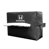 Car Tissue Box Leather Tissue Holder SunVisor Seat Back For Honda Civci CRV FIT Accord City Prelude Shuttle CRZ CRX Jazz HRV Pilot Odyssey