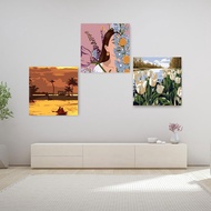 Digital Oil Painting Diy Hand-colored Oil Painting Coloring Flowers Home Decorative Painting S6w0