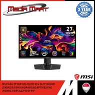 MSI MAG 273QP QD-OLED X24 26.5"/WQHD/240HZ/0.03MS/HDR400/ADAPTIVESYNC/HDMI2.1/DP1.4A/PIVOT 90°