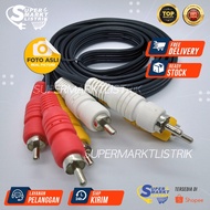 PUTIH MERAH Rca 3 TO RCA 3 SWAN GOOSE Cable/AV VIDEO Cable/Red White Yellow Cable