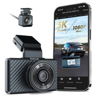 360 - (前後鏡) 前3K行車記錄器 雙高清視頻錄像機 GPS 夜視+ G傳感器 G500HPro Dash Cam 後鏡1080P全高清 行車記錄儀 免安裝 無線 迷你車載 停車監控