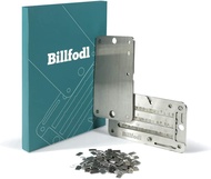 Billfodl Steel Bitcoin Wallet for Hardware Wallet Backup - Cold Wallet Backup compatible with Trezor One Ledger Nano S and KeepKey hardware wallet