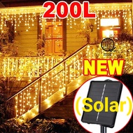(SOLAR 96/200LED) LED curtain lights Christmas lights party lighting