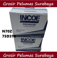 Aki Accu INCOE Premium N70Z 75D31R Isuzu Elf MU-X L300 12V 75Ah 75 Ampere Aki INCOE N70Z INCOE 75D31