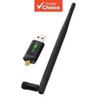Driver-Free WiFi for PC 5 AC600 Wireless Network Card Dual-Band USB Ethernet Adapter Card for PC Lap