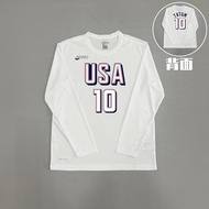 NEW2026Paris Olympic Basketball Training Suit Quick-Drying Long-Sleeved T-Shirt American Dream Team