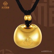 Beautiful Fat Peace Shenzhen Golden Club Hard 999 Pendant Pure Gold Lock Gift Water Pin 3d Lock Pend
