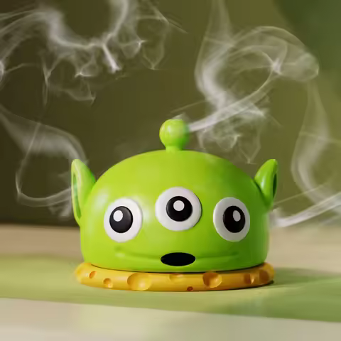 Cartoon Alien Mosquito Coil Tray Anime Dolls Indoor Incense Holder Aromatherapy Cute Character Bedro