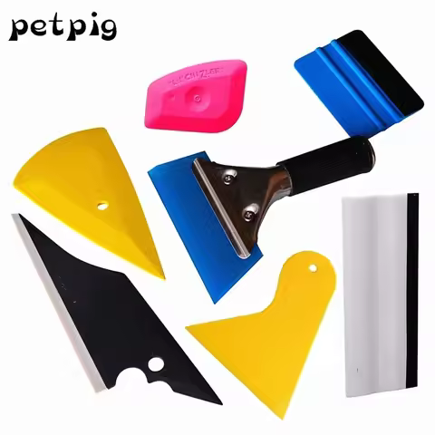 7Pcs Window Tint Tools Kit Car Repair Tool 3M Squeegee Scraper Car Foils Solar Sunshade Tools Kit Ca