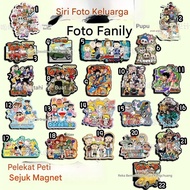 【Shipment within 24 hours‌】 peti sejuk magnet ketebalan akrilik keluarga magnet anime naruto one pie
