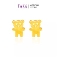 TAKA Jewellery 916 Gold Earrings Bear