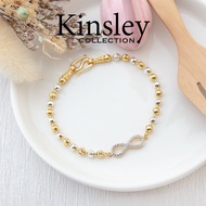 konloveshop สร้อยข้อมือทองสองกษัตริย์ ลายอินฟินิตี้infinity สร้อยข้อมือแฟชั่น พร้อมส่ง