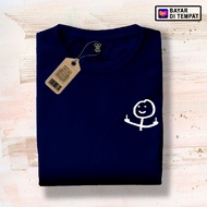 Lu Paim Men's Distro T-Shirt Hahaha Text Premium