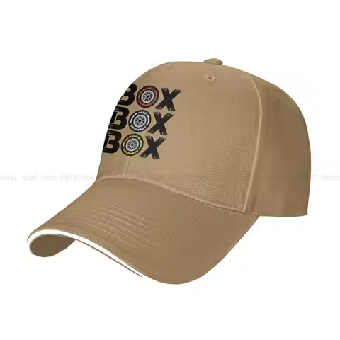 Box Box Box F1 Tyre Compound Baseball Caps Peaked Cap Formula 1 F1 Sun Shade Hats for Men Women